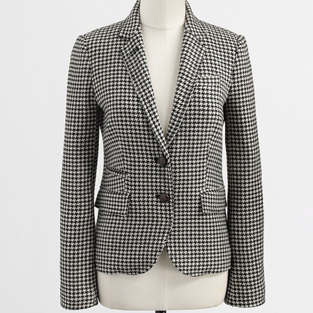 J. Crew Houndstooth Blazer (wool)